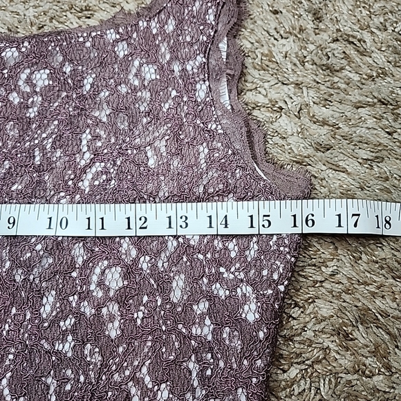 Adrianna Papell Blue Lace Floral Bateau Neck Sheath Dress Sz 6 - Picture 9 of 15